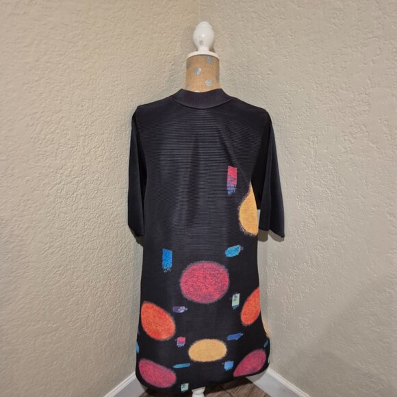 SALE DELETING 4/15 NWOT Abstract "Bouncy" Pleated Dress - Picture 3 of 3